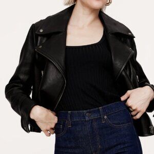 Enola Leather Moto Jacket